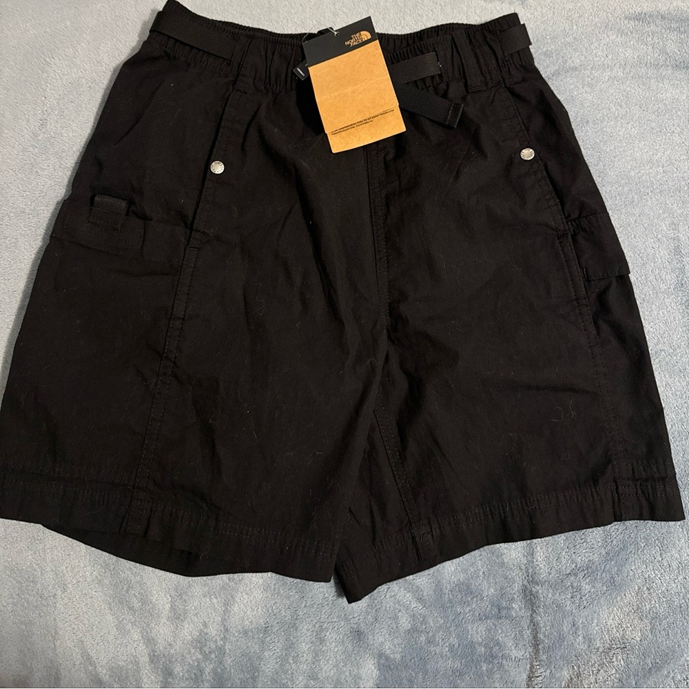 The North Face Mens XS Black Ringstop Cargo Shorts New w/ Tags Boys Medium/large